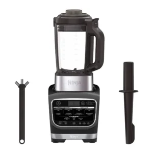 Ninja Foodi Cold & Hot Blender With 1400 Peak Watts Nonstick Glass Pitcher (HB152), 64 oz, Black